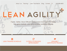 Tablet Screenshot of leanagility.com